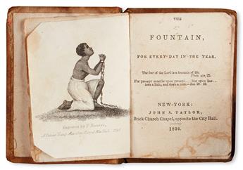(SLAVERY AND ABOLITION--REASON, PATRICK.] CHILD, LYDIA MARIA. The Fountain for Every Day in the Year
